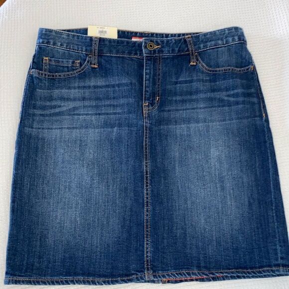NWT Pencil Denim Above Kneee Skirt - Picture 1 of 5